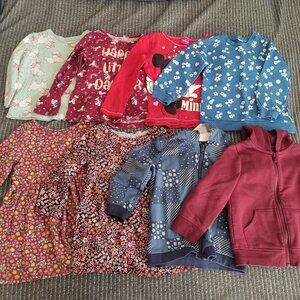 Toddler Girls Clothing Bundle 2T - 13 pieces